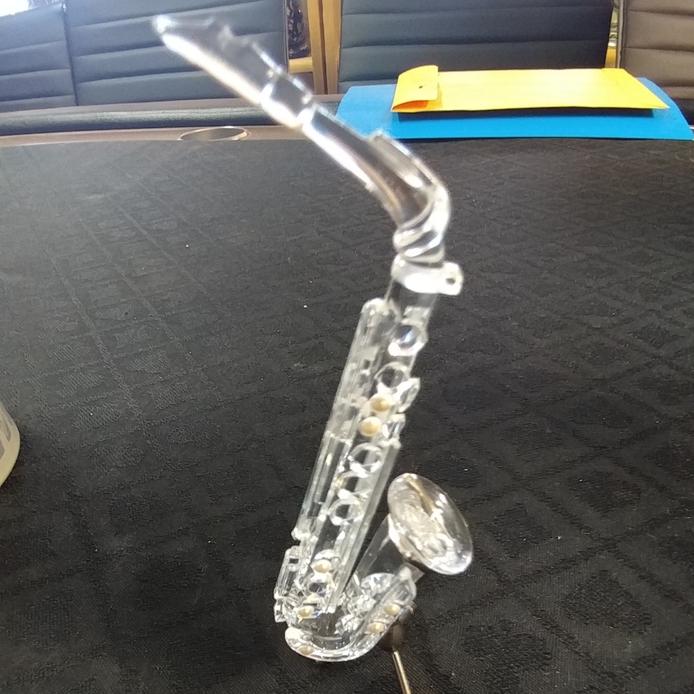 Swarovski Saxophone on Stand, Retired